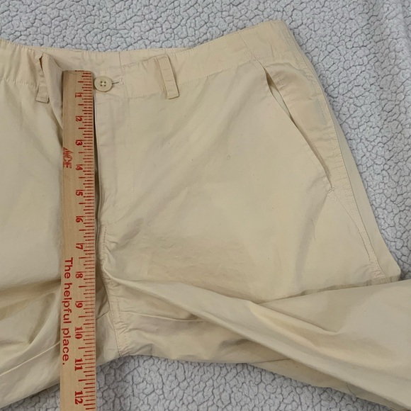 Lauren Ralph Lauren Women's 8 Cargo Pants Cream 100% Cotton Adjustable Wide Leg - Picture 9 of 14